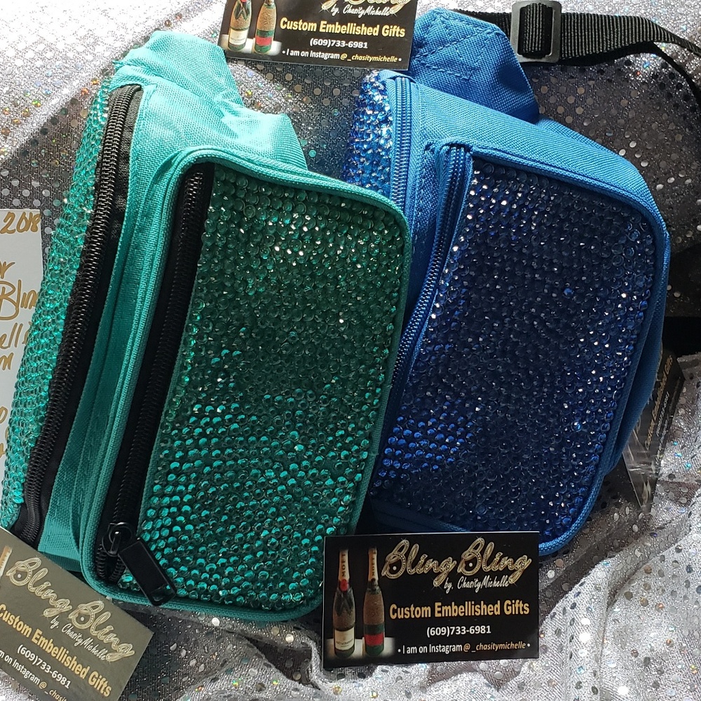 Custom embellished Danny packs